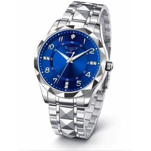 Invicta Silver Bracelet Watch with Blue Dial
